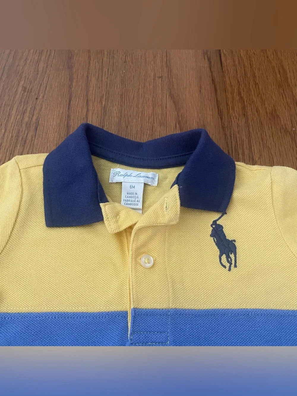 Ralph Lauren Color Block One-Piece with Navy Trim